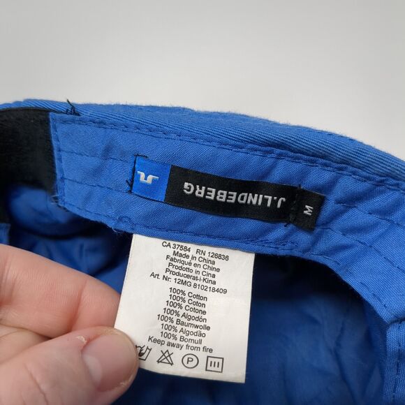 J. Linderberg Cadet Army Cap Blue Medium Lightweight Emblem Blank Cotton - Picture 9 of 10